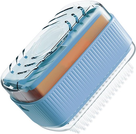 Schaumseifenbox – Seifenspenderhalter – Ideal Für Reisen Und Zur Aufbewahrung – Doppellagiges Design – 75 X 13 Cm – Blau