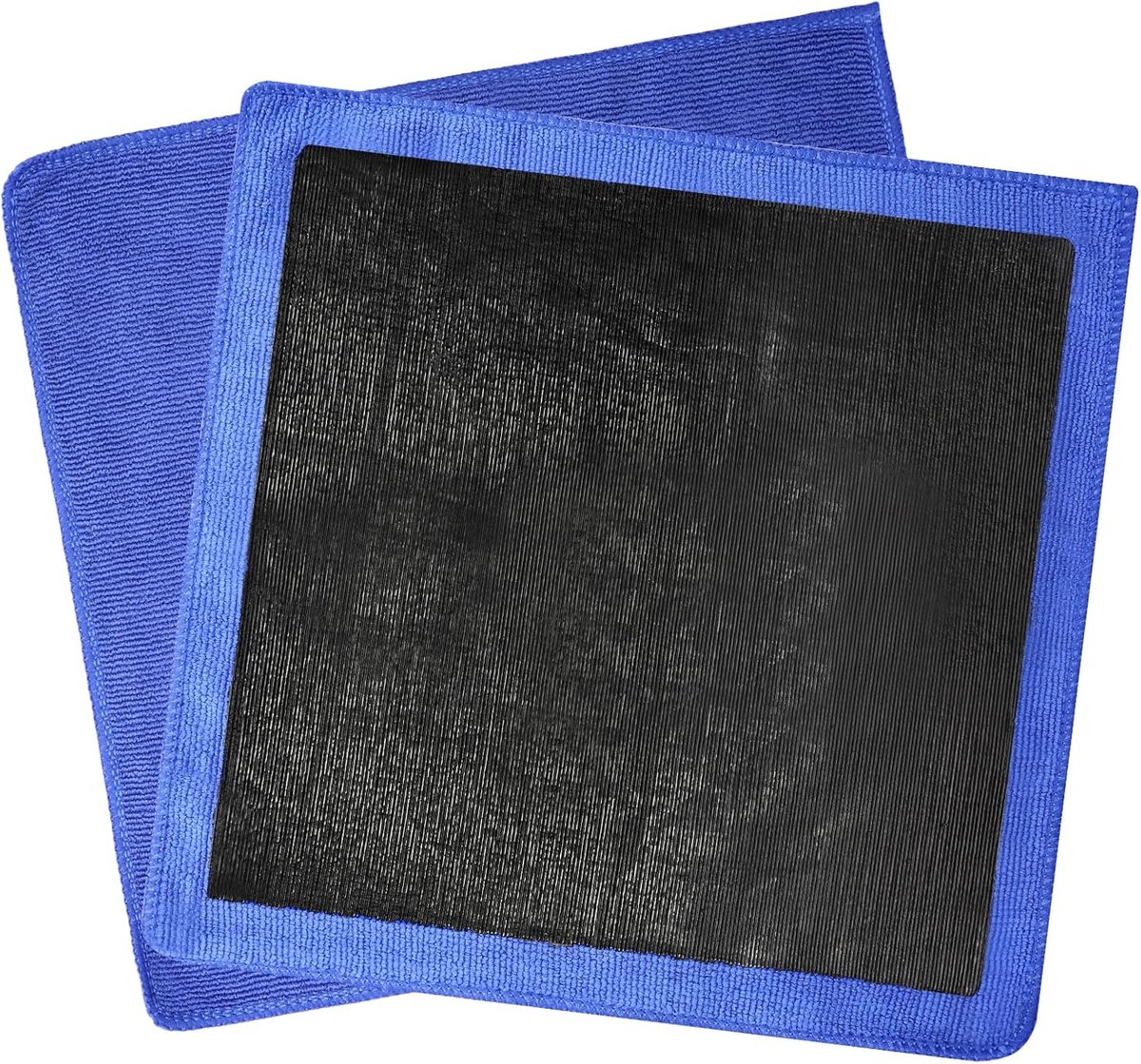 Reinigungstuch – Detailreinigungstuch – Autoreinigung – Doppelreinigung – 2 Stück – Blau-schwarz