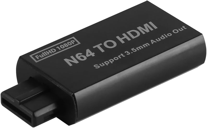 N64 Hdmi-adapter-videokonverter Für Spielkonsolen Auf Hdmi, Unterstützt Pal/ntsc, 3,5-mm-ausgang