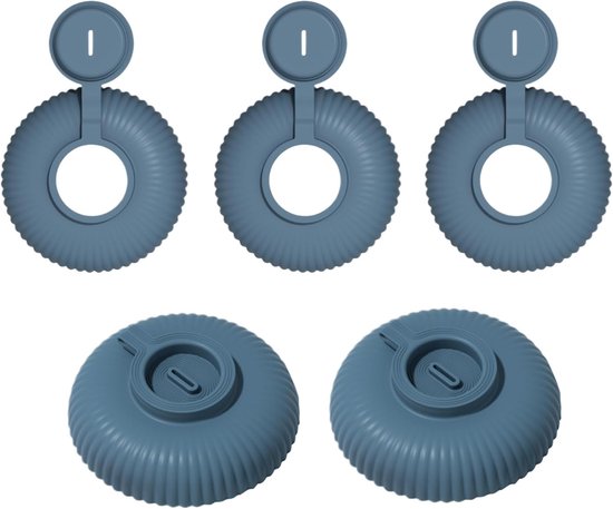 Eiskugelhalter – Eisbecher – Warme Hände – Wiederverwendbar – 5 Stück – Blau