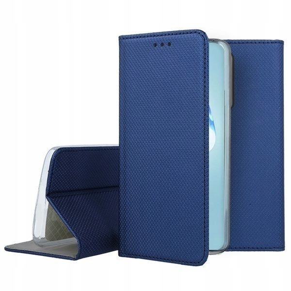 Schutzhülle Für Samsung Galaxy S20 Smart Magnet Book Case Marineblau + Glas