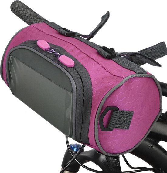 Fahrradlenkertasche Mit Smartphone Halterung Wasserdicht Fahrradlenkertasche Smartphone Halterung Für Fahrräder Bis 6,2 Zoll Blau