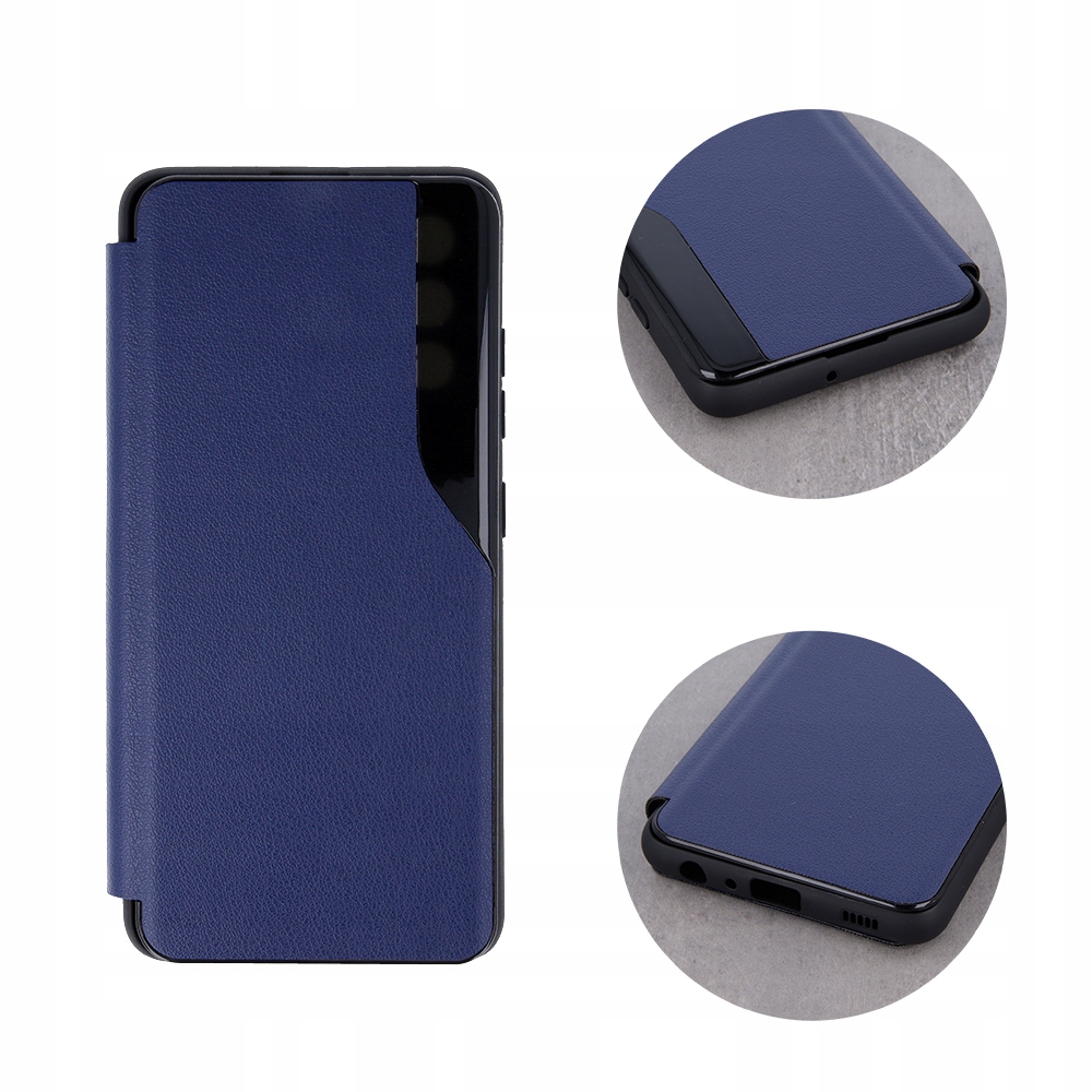 Klapphülle Für Samsung Galaxy A72, Marineblau + 9h-glas