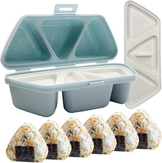Sushi Maker Onigiri Maker Onigiri Form Dreieckige Sushi Form 6 In 1 Reisbällchenform Blau
