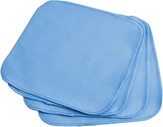 10 Stück Schmuckpoliertuch Ohrring Und Armbandreiniger Zur Reinigung Und Pflege Von Schmuck Blau 15 Cm