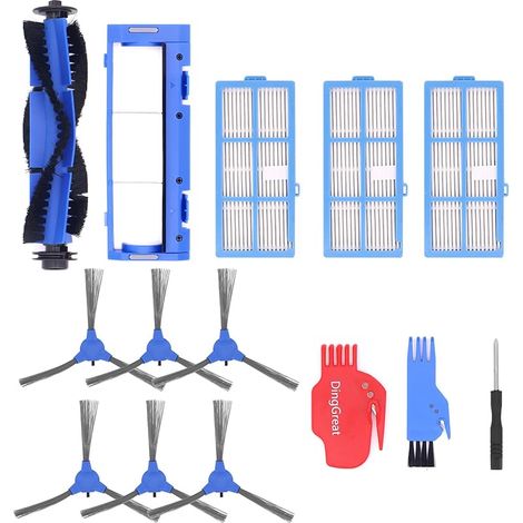 Bagotte Bg600 Staubsauger-ersatzteilset Inklusive 1 Hauptbürste, 1 Walzenbürstenschutz, 6 Seitenbürsten Und 3 Filtern