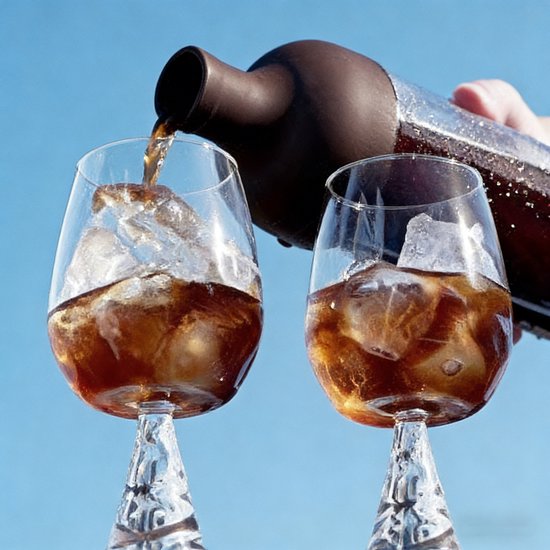 Kaffeekanne Für Kaltbrühkaffee 750 Ml Glaskaraffe Mit Siebeinsatz Für Eiskaffee Und Eistee Einfaches Befüllen Und Reinigen Braun