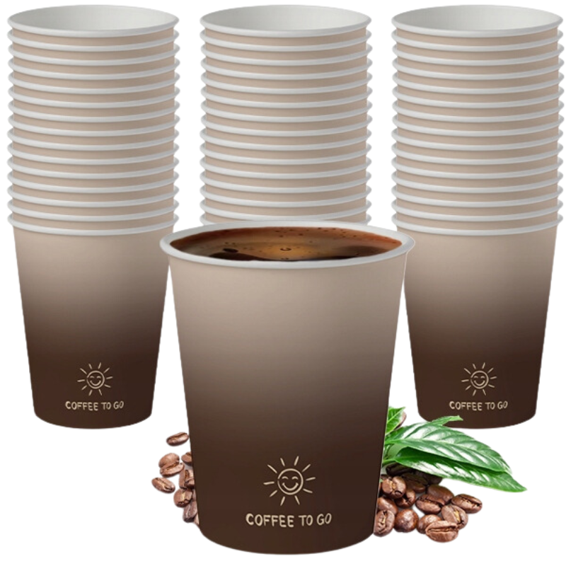 Kaffee-zum-mitnehmen-pappbecher Für Heißgetränke, 250 Ml X 50 Stück