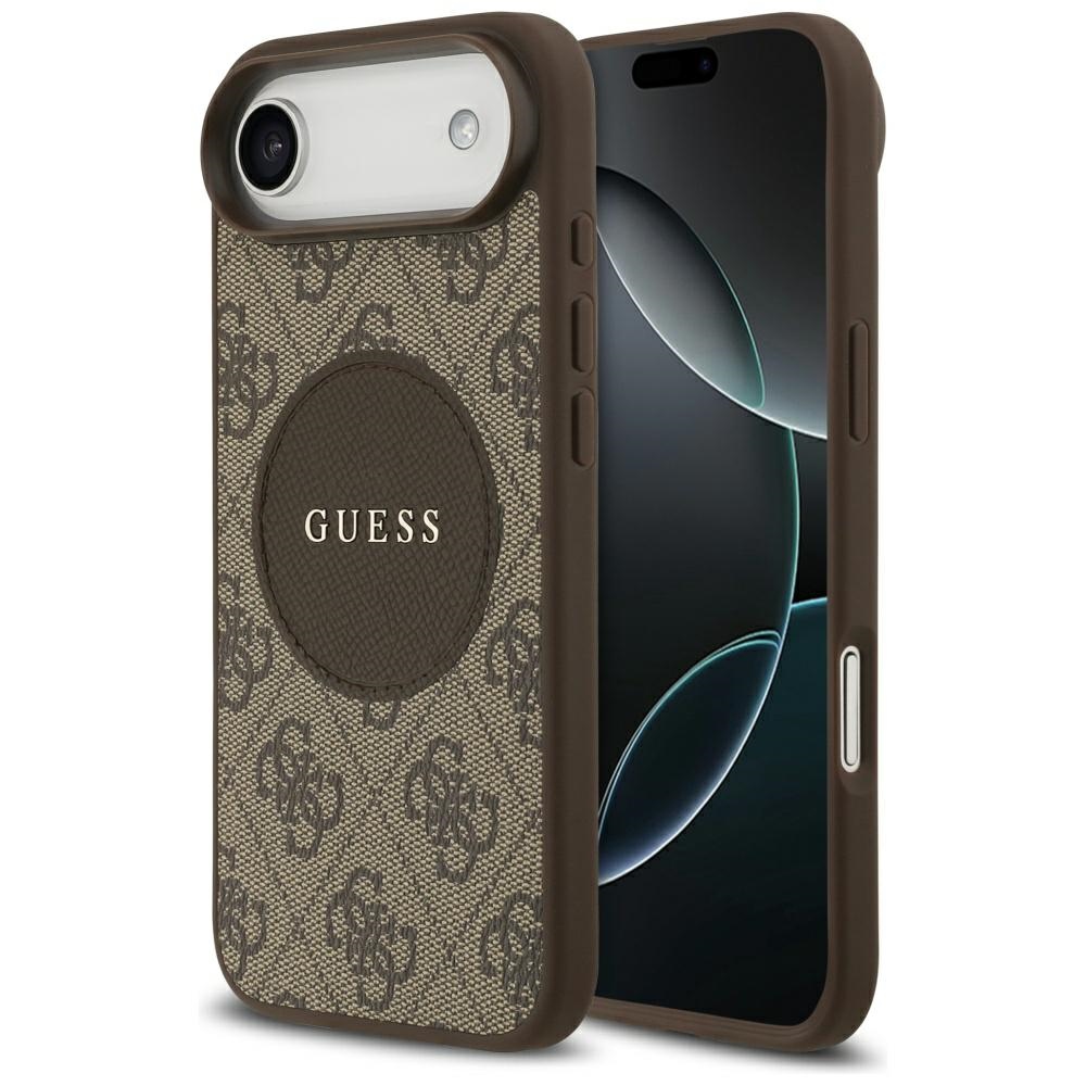 Guess 4g Circle Classic Logo Magsafe Hülle Für Iphone Air Braun