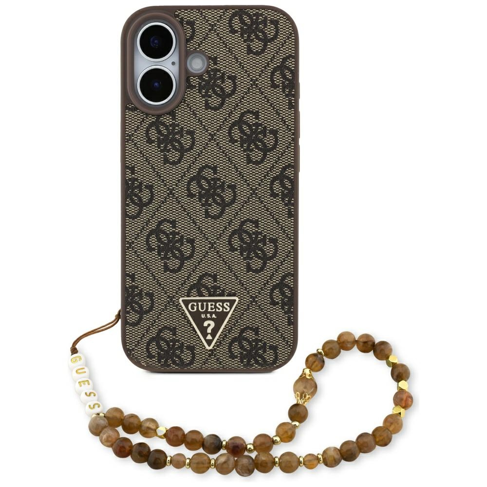 Guess 4g Strap Triangle Logo Magsafe Hülle Für Iphone 17 Braun