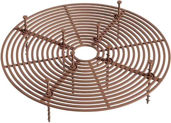2-teiliger Übertopfschutz – Großer, Kürzbarer Topf Mit Tiefem Stiel Und Deckel – Katzen-, Kinder- Und Haustiersicher – 52 Cm – Braun