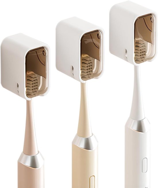3 Teiliger Zahnbürstenhalter Für Die Dusche Wandmontierter Zahnbürstenhalter Reiseetuis Zahnbürsten Dekoration Braun