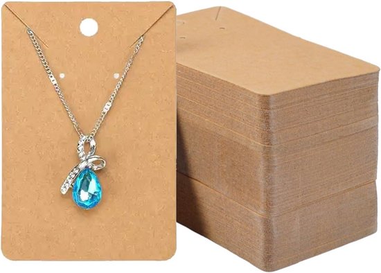 100 Stück Ohrring Präsentationskarten Ohrring Etiketten Ohrring Aufbewahrung Schmuckkarton Braun Für Ohrringe Und Ohrstecker 6 X 9 Cm