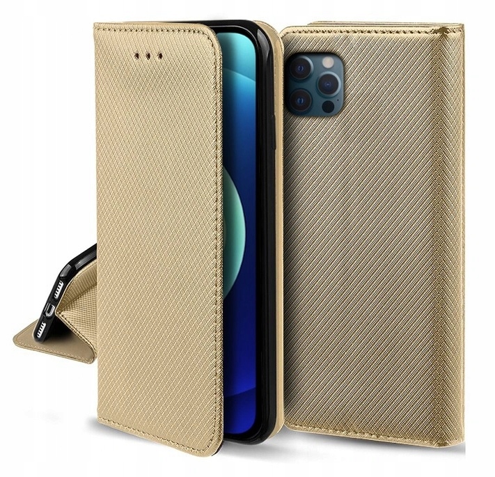 Schutzhülle Für Apple Iphone 11 Pro Max, Smart Magnet Book Closed Gold + Glas