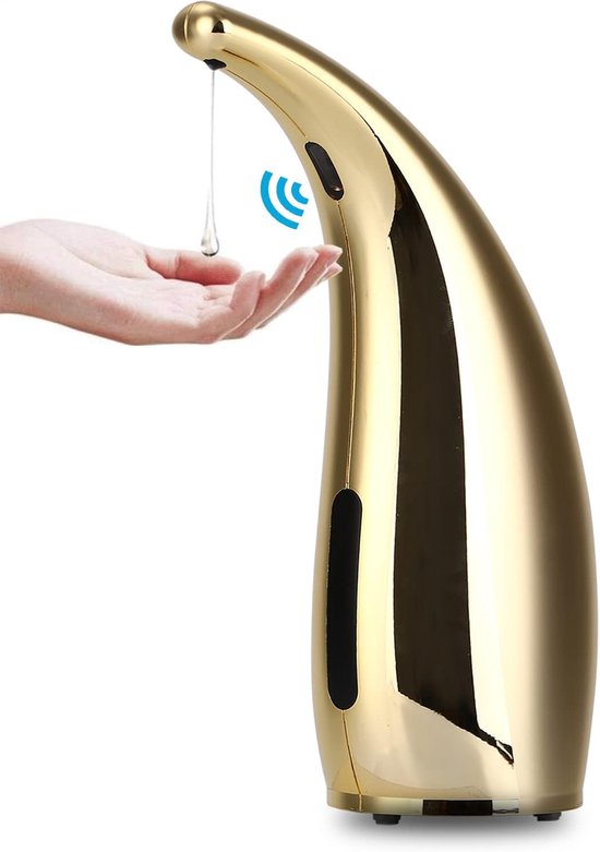 Automatischer Seifenspender 4 Einstellbare Stufen Berührungslos Infrarotsensor Wasserdicht 300 Ml Goldfarben Für Küche Und Bad