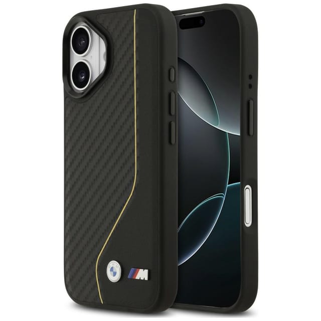 Bmw M Carbon Line & Logo Magsafe Hülle Für Iphone 17 Gelb