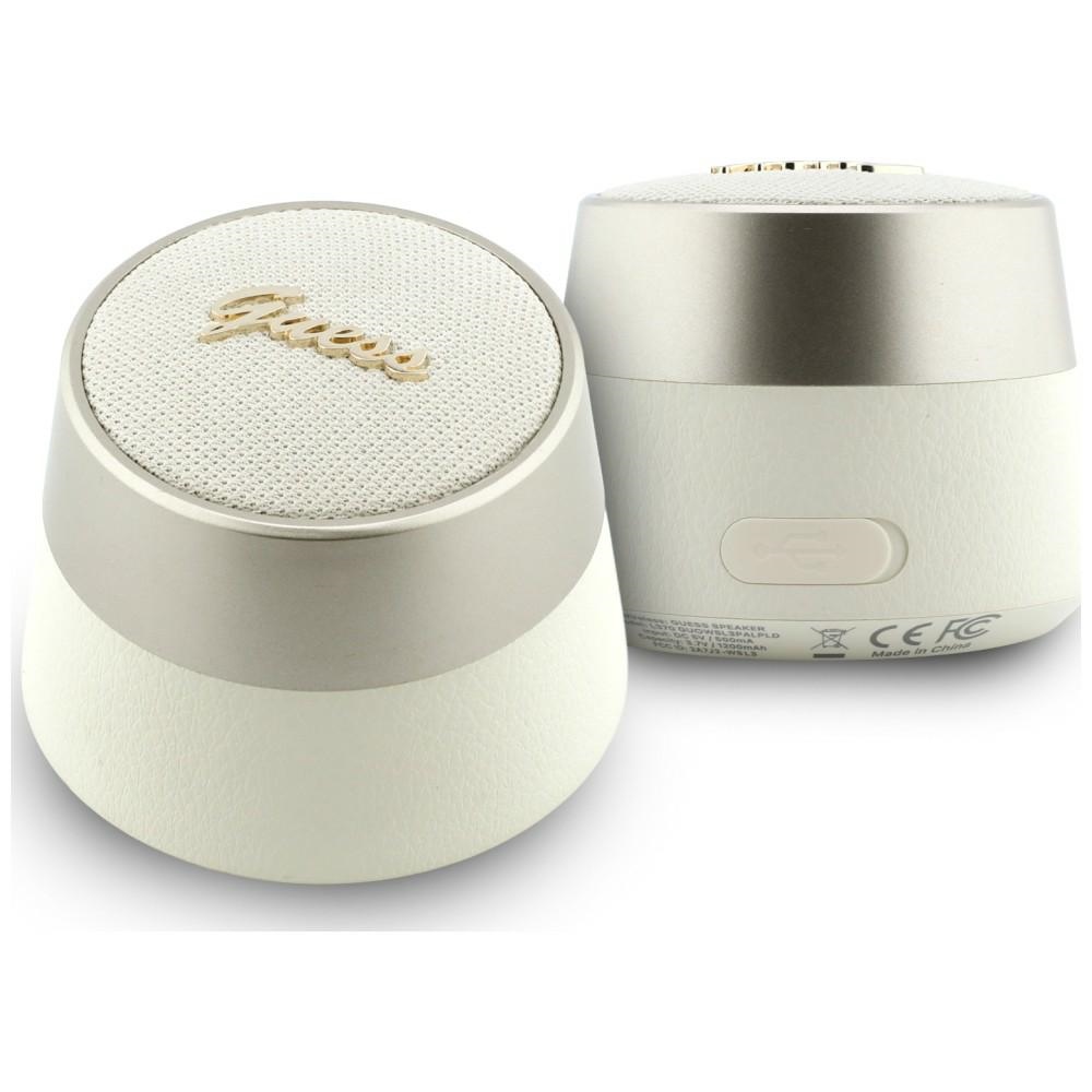 Guess 5w Bluetooth-lautsprecher Mit Metalllogo In Gold