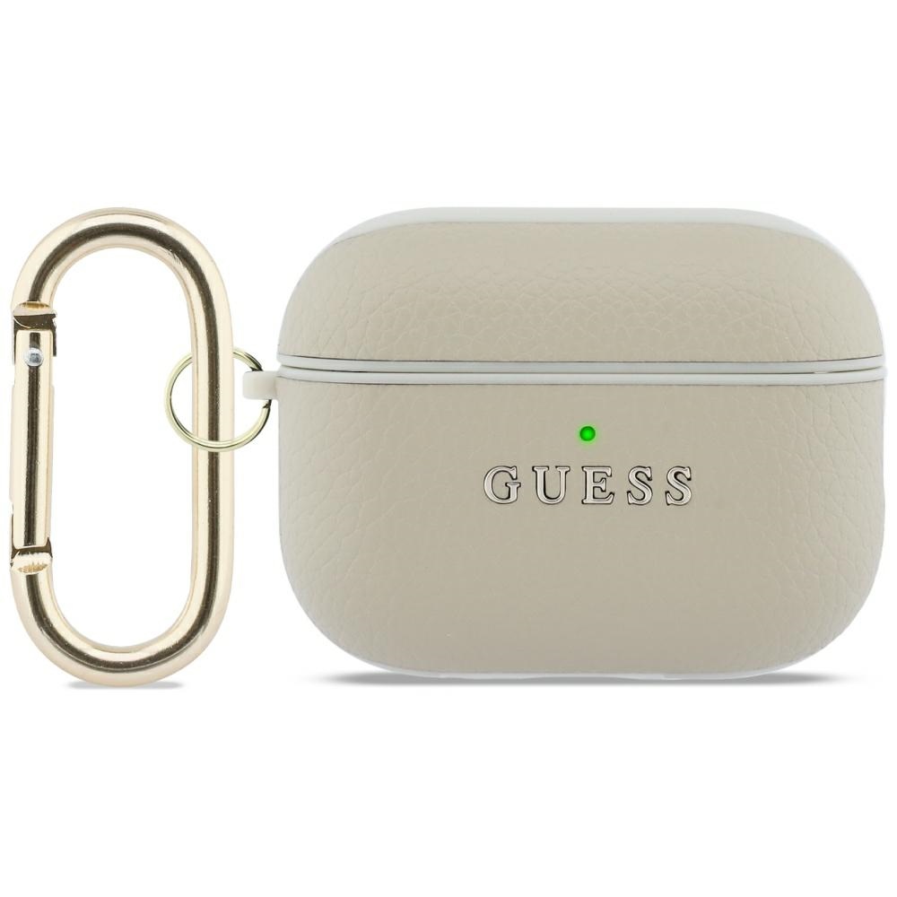 Guess Grained Classic Logo Hook Hülle Für Airpods Pro 3 Gold