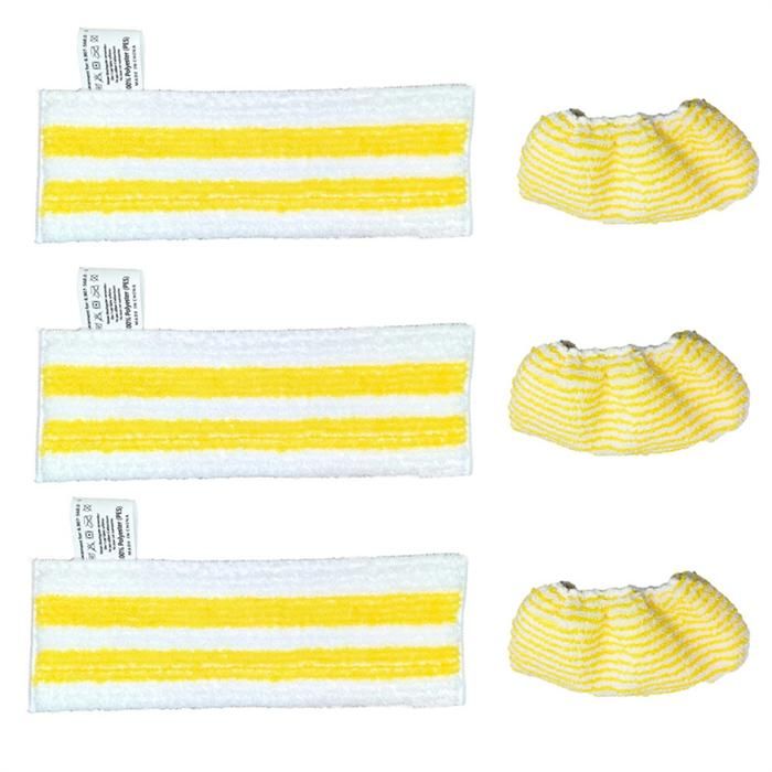 Reinigungspads – Easyfix – 3-teiliges Wischmopp-set – Ersatztuch – Baumwolle