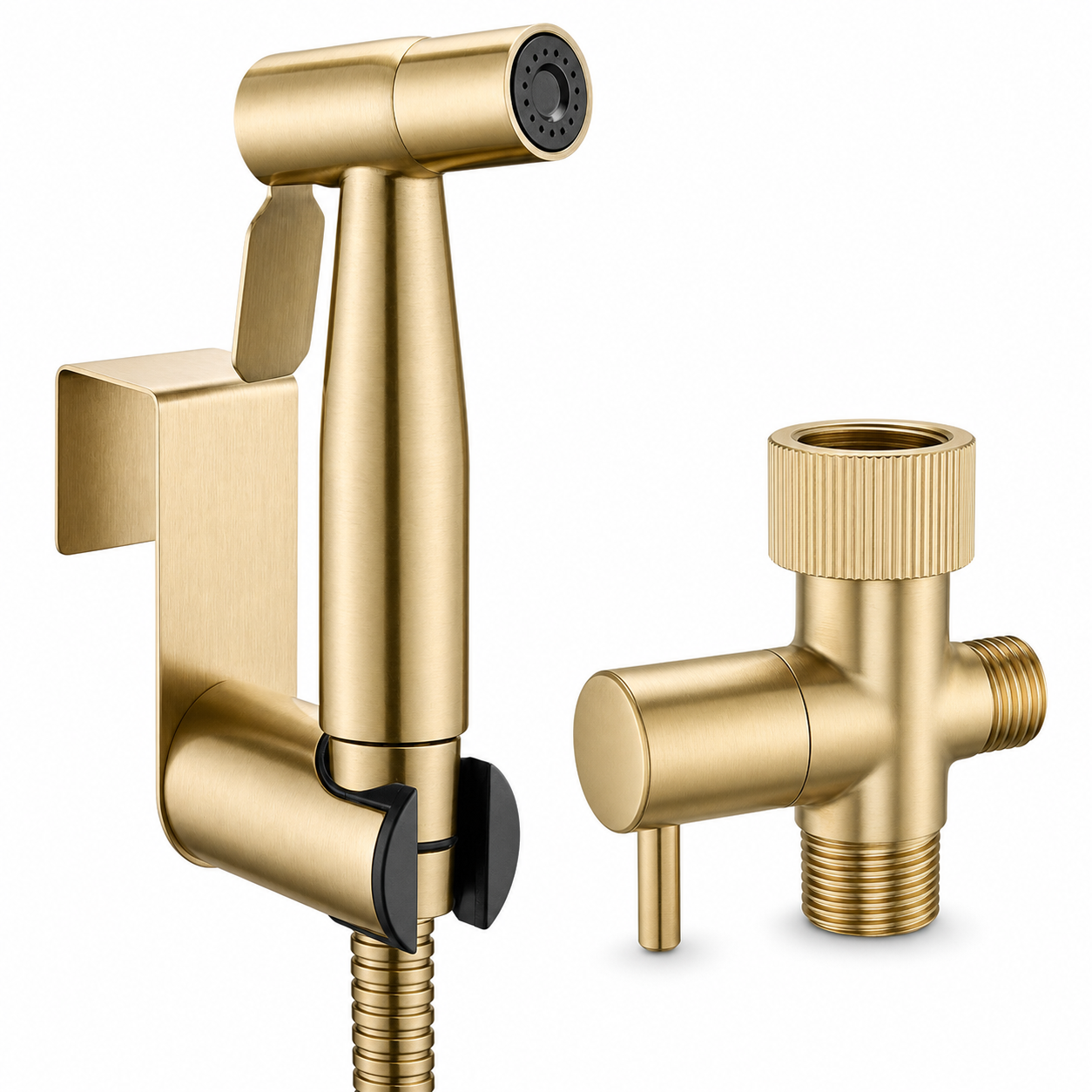 Wc-handbrause Hochdruck Badezimmer-set Gebürstetes Gold