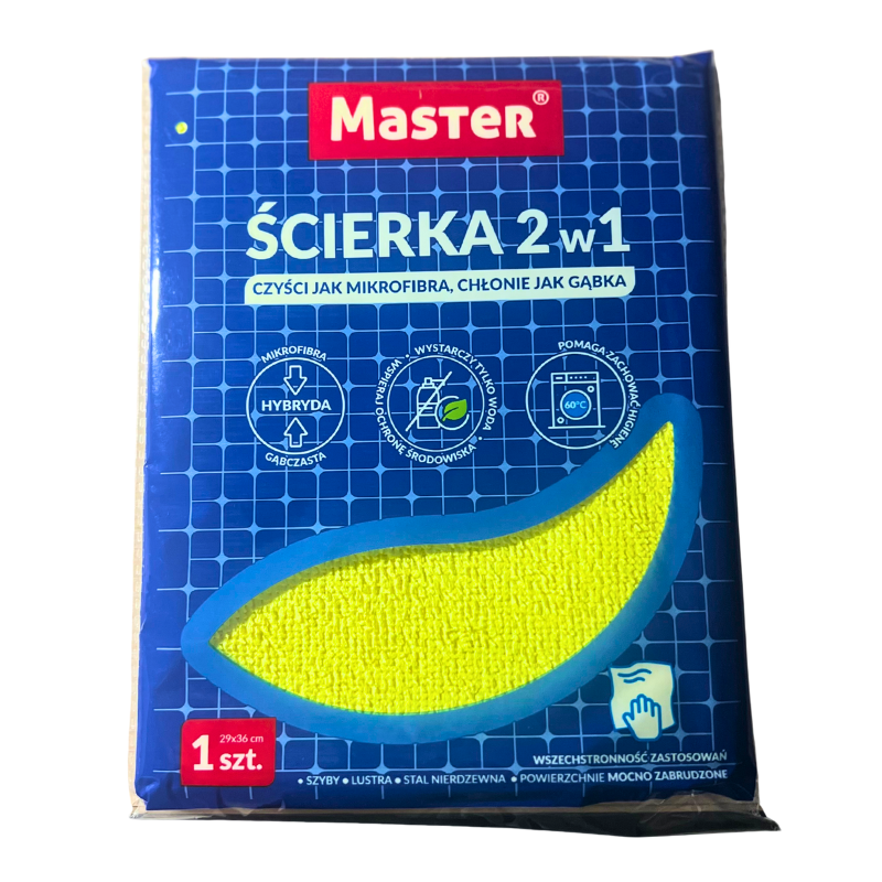 Master 2-in-1 Universal-reinigungstuch, Gelb, 1 Stück