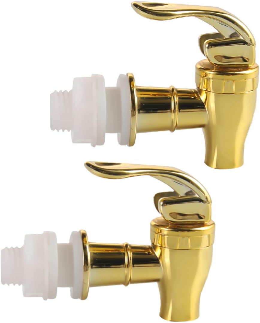 Set Mit 2 Ersatzhähnen Für Getränkespender, Druckknopfhähne, Hahn Für Glasflaschen (gold)