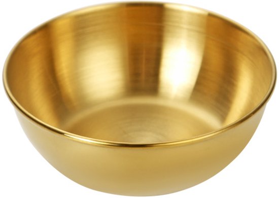 3,4-unzen-saucenschälchen Aus Edelstahl, 12 Runde Gewürzschälchen, Sushi-dipschalen, Vorspeisenschälchen, Schalen Mit Goldrand, Küchensnackschalen