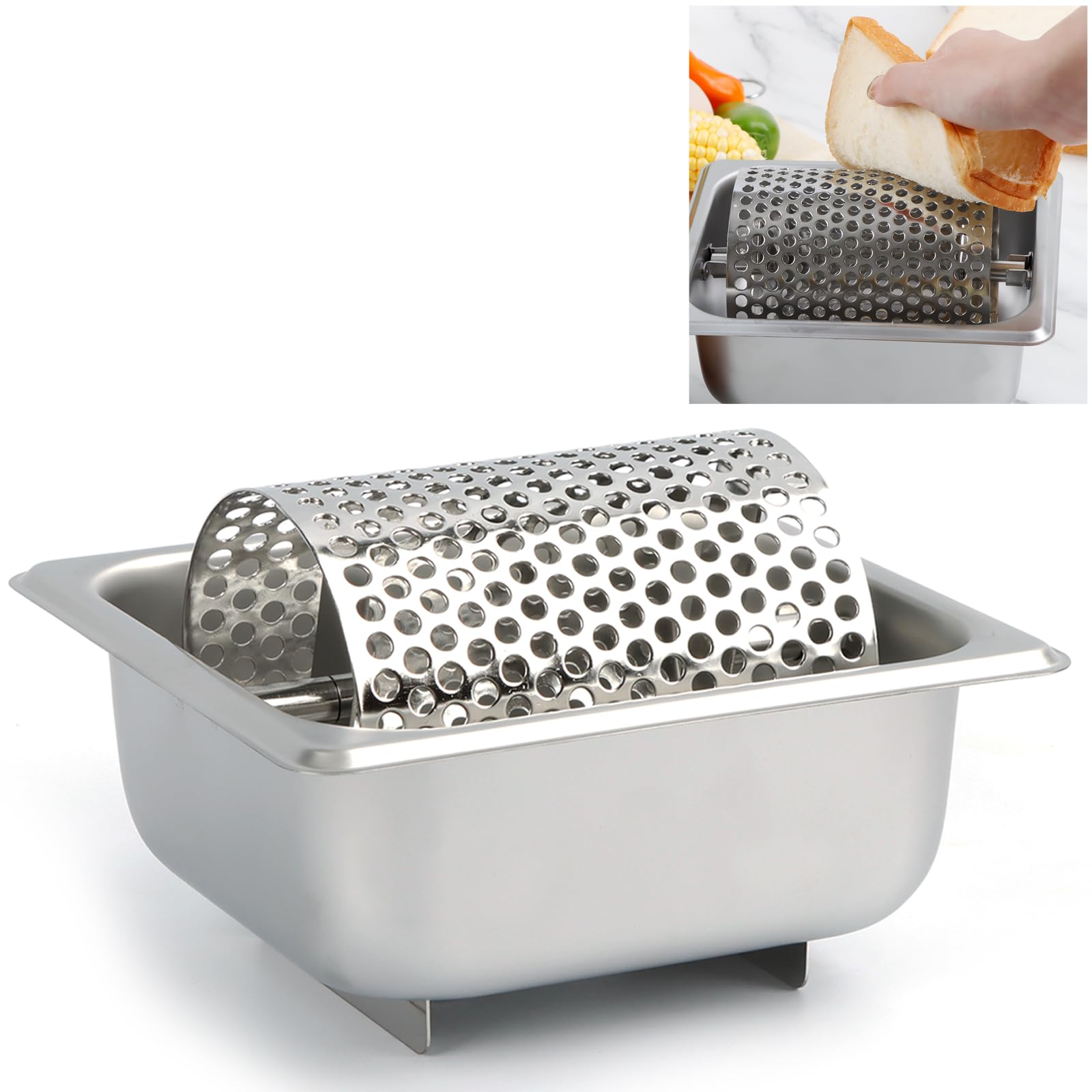 Großer Butterstreicher Aus Edelstahl, Ideal Für Grillabende Und Mahlzeiten Im Freien