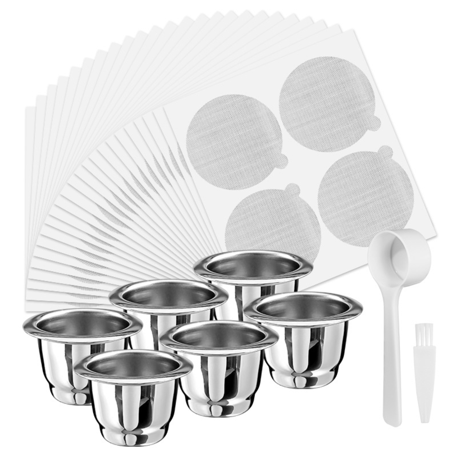 Set Wiederverwendbarer Kaffeekapseln Aus Edelstahl