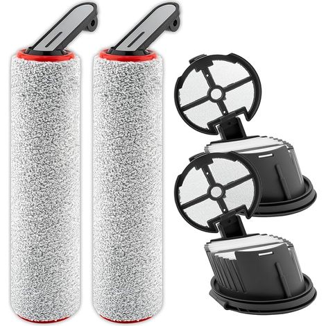 (4-teilig) Ersatz-rotationsbürsten Und Hepa-filter Für Den Kabellosen Nass- Und Trockensauger Dreame H14 Pro, 2 Rotationsbürsten, 2 Hepa-filter, Ersatzteile