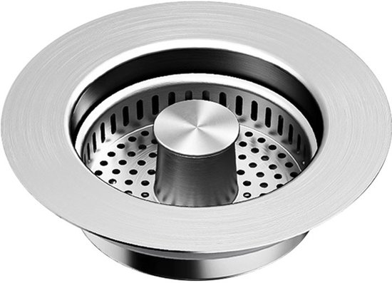 Universeller Korbverschluss 3 In 1 Pop Up Ablaufstopfen 75 87 Mm Silber