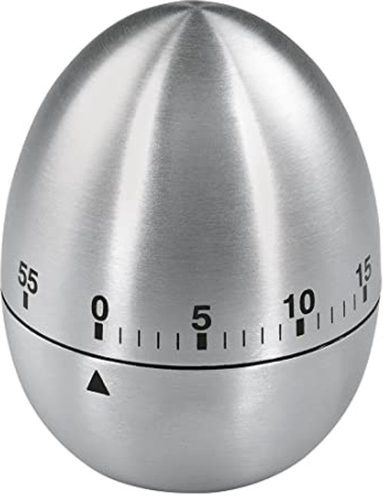 Analoger Kurzzeitwecker (eierwecker Mit Timerfunktion, Küchentimer Aus Edelstahl, Küchentimer) Silber