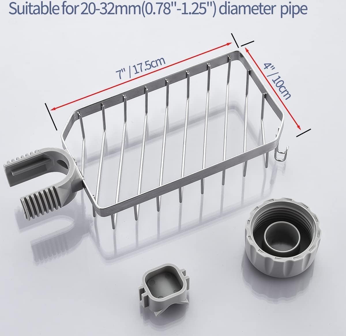 Seifenschale Aus Edelstahl Für Die Dusche, Kein Bohren Erforderlich, Für Seifenstücke Von 20 Bis 32 Mm.