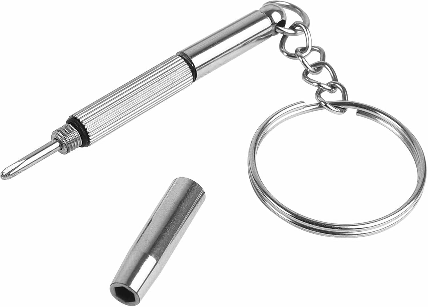 1 Piece Mini Glasses Screwdriver Key Ring Stainless Steel Small Glasses Repair Set With Keychain Hand Tool