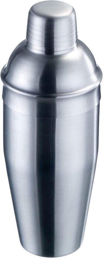 Cocktailshaker Mit Integriertem Sieb Und Deckel, Fassungsvermögen: 0,75 Liter, Edelstahl, Silber/gebürstet
