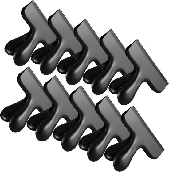 Mittelgroße Metallclips – 10er-pack – Edelstahl – Langlebig – Silber
