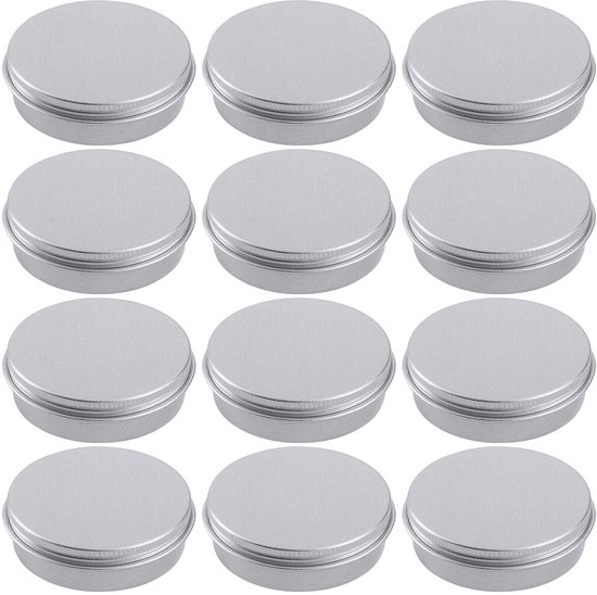Aluminiumdosen Mit Schraubverschluss 60 Ml Silber 12 Stück