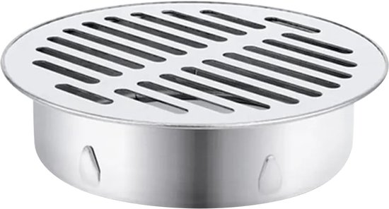 Ablaufsieb Edelstahl Rund Silber
