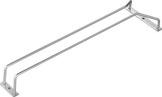 Weinglashalter Hängendes Weinglasregal Aus Edelstahl Weinglasablage Hängendes Glasregal Küche Bar Edelstahl Silber 34,5 X 11,3 X 5,5 Cm