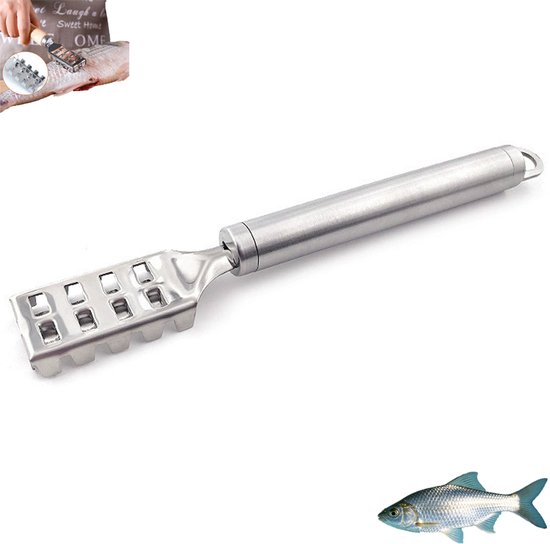 Fischschuppenschaber Aus Edelstahl Fischschuppenmesser Fischschuppenentferner Aus Edelstahl Silber Küchenhelfer Gezahnte Kanten Zum Schnellen Ent