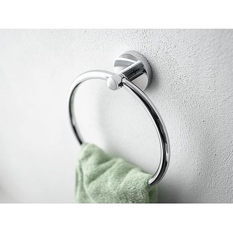 Handtuchring – Glänzendes, Verchromtes Metall – Unsichtbare Montage –
