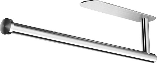 Selbstklebender Küchenrollenhalter Ohne Bohren - Wandmontierter Küchenrollenspender Für Die Küche (silber)