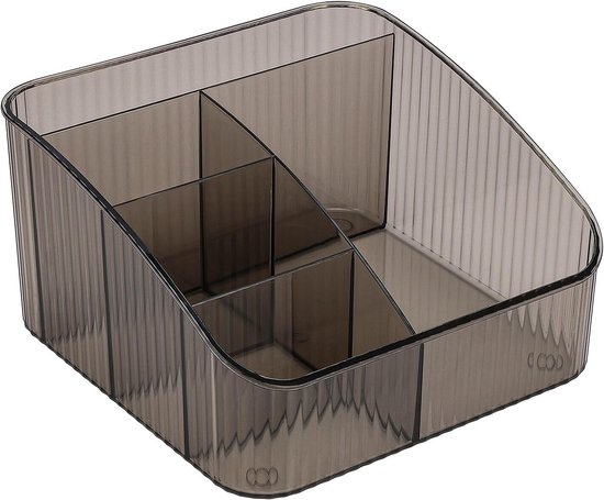 Kosmetik-organizer – 5-fächer-organizer Für Schreibtisch, Badezimmer Und Kleiderschrank – Grau