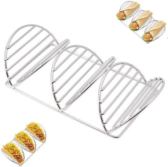 Mexikanischer Tortillahalter Tortillahalter Aus Edelstahl Tortillaständer V Förmiger Tacohalter Silber Tacohalter Tacohalter Aus Edelstahl Zum Ha