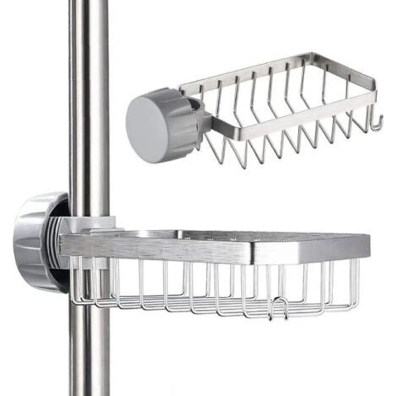 Seifenschale Aus Edelstahl Für Die Dusche – Bohrfreie Montage – Für Seifenstücke Mit 20 Bis 32 Mm Stärke – Praktische Aufbewahrung Im Badezimmer
