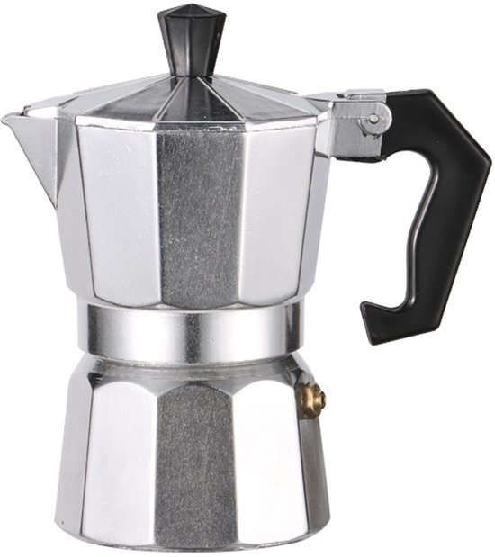 Klassische Moka-kanne Fassungsvermögen 6 Tassen 300 Ml Espressokanne Für Den Herd Silberfarbenes Aluminium Kubanische Kaffeemaschine Die Perfekte