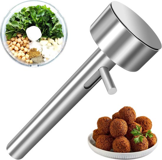 Falafel Und Burgerformer Aus Edelstahl 4 Cm Für Fleischbällchen Und Burger Praktischer Küchenhelfer (silber)