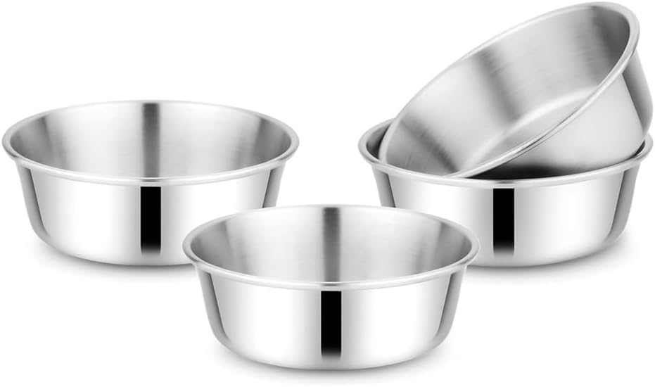 Kids Bowl Set Stainless Steel Bowls 304 18/8 Stainless Steel 10oz Dishwasher Safe 4 Pack