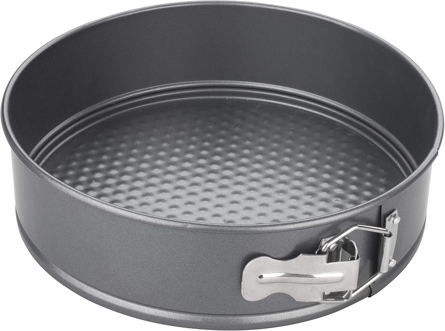 Antihaftbeschichtete Springform, Runde Kuchenform Mit Herausnehmbarem Boden, Spülmaschinen-, Kühlschrank- Und Gefriergeeignet, Grau, 23 Cm (9 Zoll)