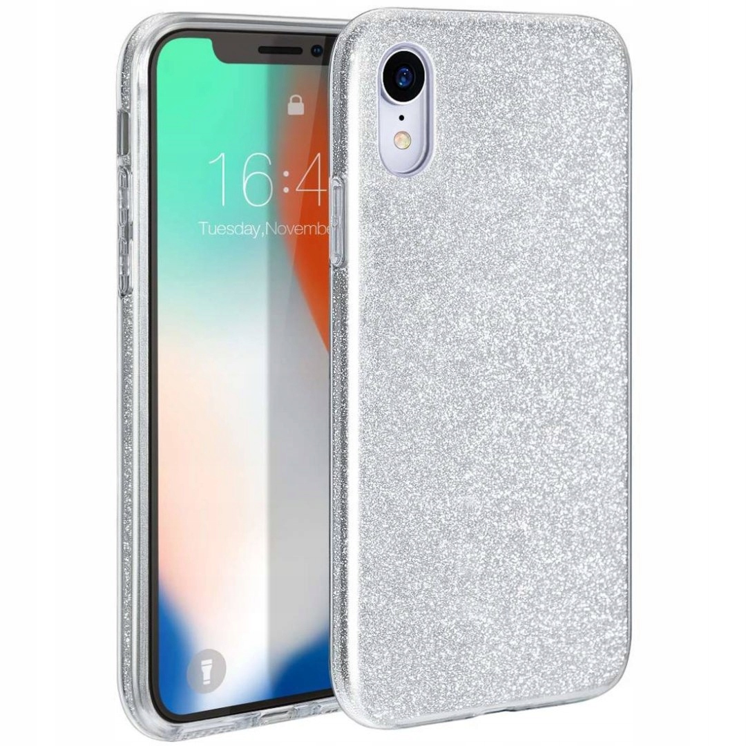 Glitzernde Silberne Schutzhülle Mit Glitzerglanz Für Samsung A34 5g+ Glas